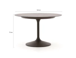 SUNS Santorini/Nova ø120cm dining tuinset 5-delig