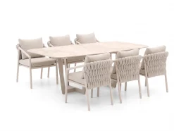 SUNS Sato/Palermo 280cm dining tuinset 7-delig