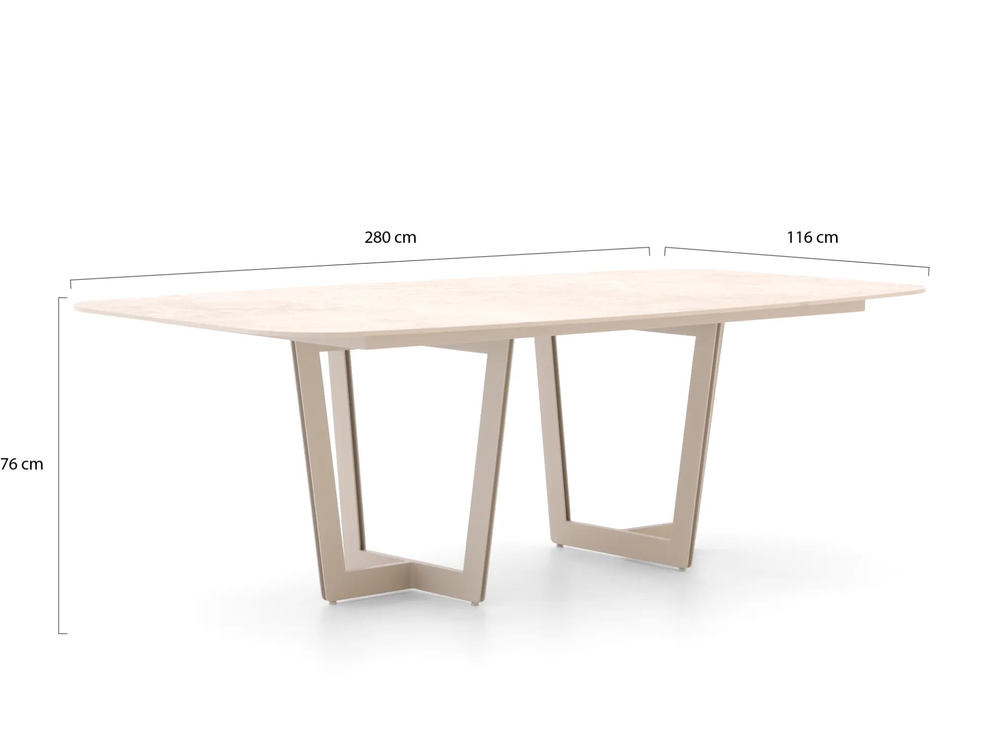 SUNS Sato/Palermo 280cm dining tuinset 7-delig
