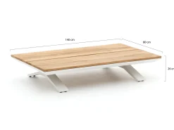 SUNS Stockholm lounge tuintafel 140x80x26cm