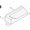 SUNS Tuinmeubelhoes S13 t.b.v. Nardo lounge tuinbank incl hoek links 260x80x87cm