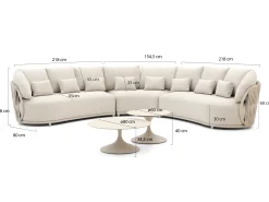 SUNS Vivaro/Nova hoek loungeset 5-delig