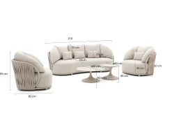 SUNS Vivaro/Nova stoel-bank loungeset 5-delig