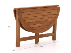 Sunyard Butterfly klaptafel ø 110cm (h:75cm)