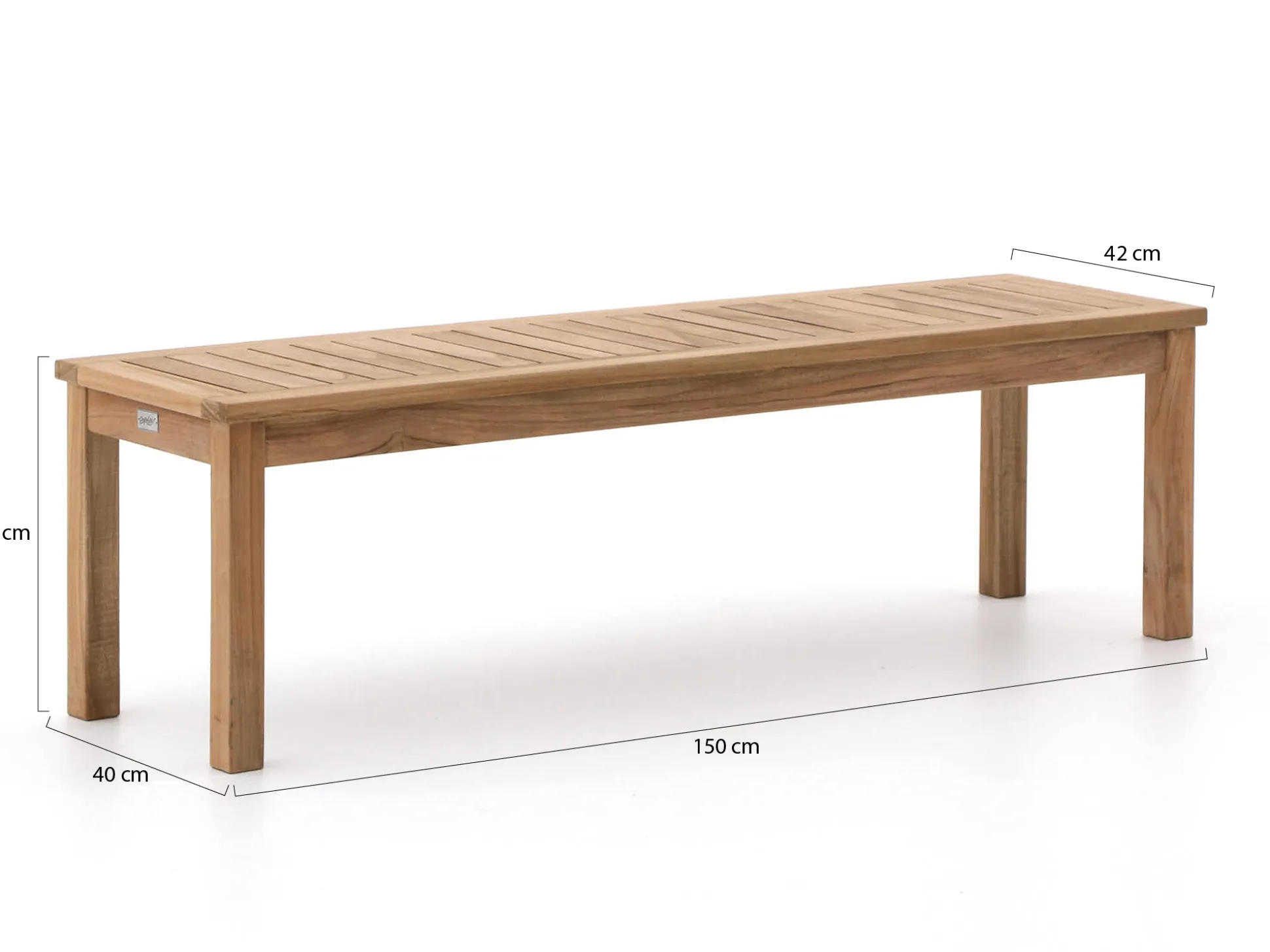 Sunyard Manchester picknickbank 150x42x45cm