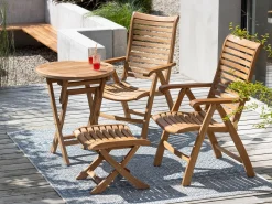 Sunyard Preston klaptafel ø 80cm (h:75cm)