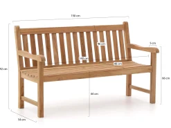 Sunyard Wales tuinbank 150cm