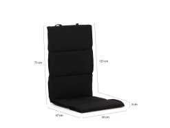 Tex Style Fiber tuinkussen hoog 125x50cm