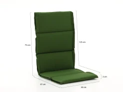 Tex Style Fiber tuinkussen hoog 125x50cm