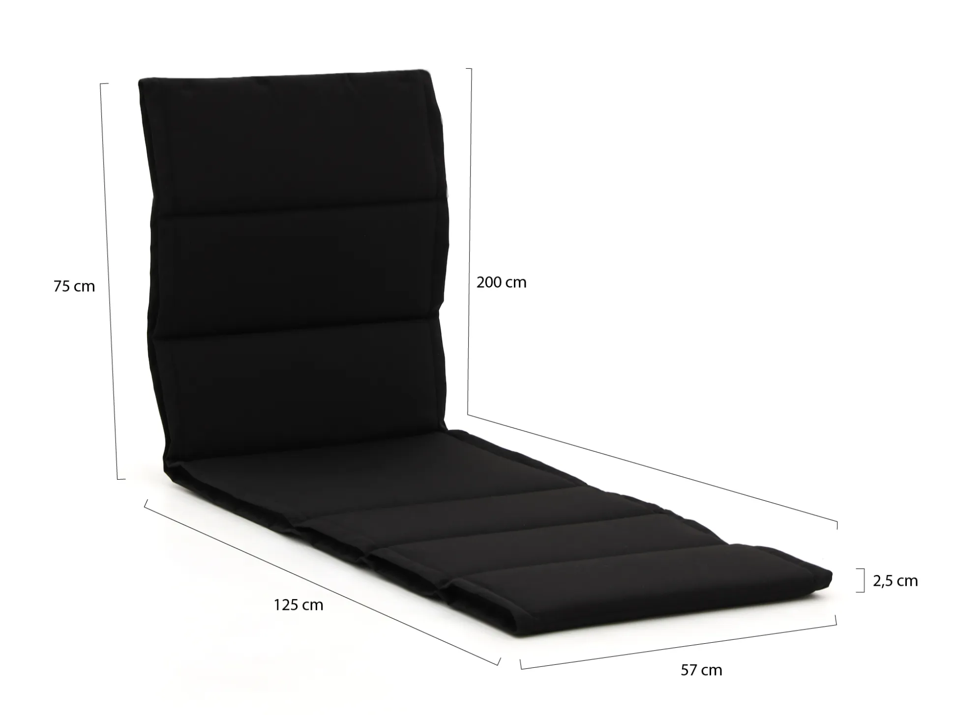 Tex Style Michelin Fiber tuinkussen voor ligbed 200x57cm