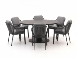 Tierra Outdoor Liv/La Fonte ø150cm dining tuinset 7-delig