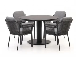 Tierra Outdoor Liv/La Fonte ø120cm dining tuinset 5-delig