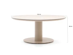 Tierra Outdoor Moreno low dining tuintafel ø 150cm (h: 68cm)