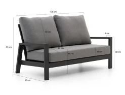 Tierra Outdoor Musone lounge tuinbank 2-zits 170cm