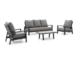 Tierra Outdoor Musone stoel-bank loungeset 4-delig 5-zits verstelbaar