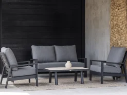 Tierra Outdoor Musone stoel-bank loungeset 4-delig 4-zits verstelbaar