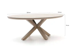 Tierra Outdoor Oblong dining tuintafel 220x130x75cm