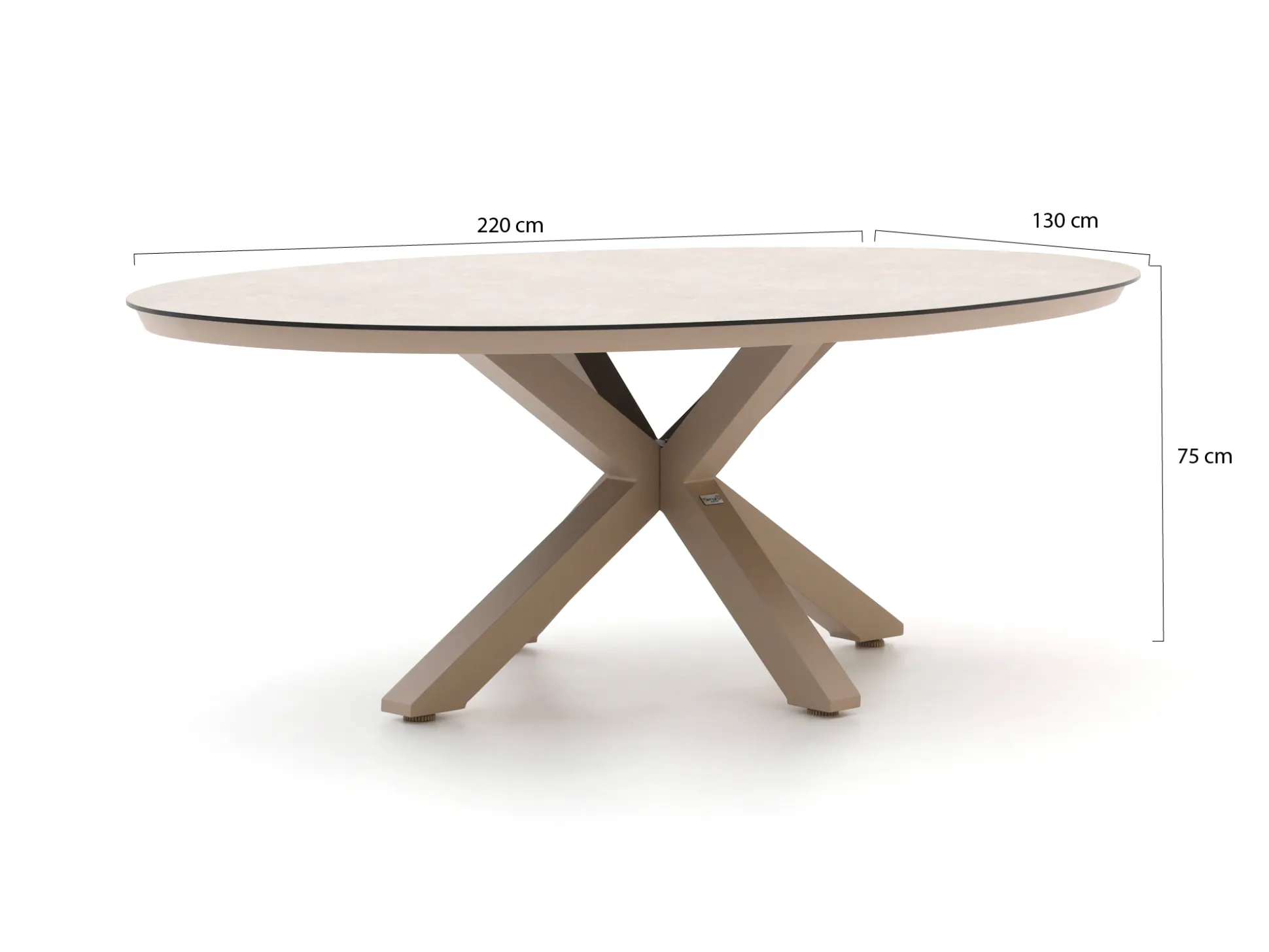 Tierra Outdoor Oblong dining tuintafel 220x130x75cm