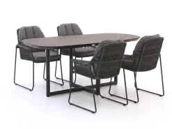 Tierra Outdoor Rivera 180cm dining tuinset 5-delig