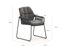Tierra Outdoor Rivera/La Fonte ø150cm dining tuinset 7-delig