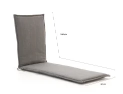 Tuinkussen voor ligbed 200x60cm
