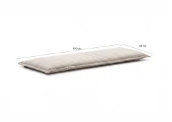 Tuinkussen 150x48cm voor tuinbank