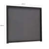 Windscherm 300cm t.b.v. Cedrino Pergola 300/400/600x300x255cm