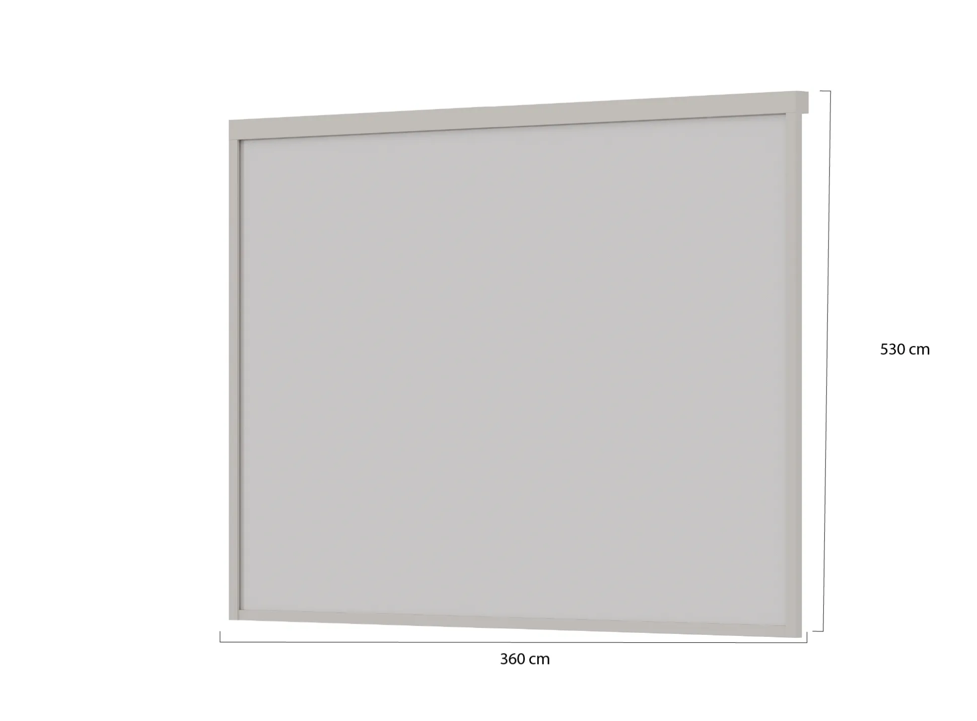 Windscherm 360cm t.b.v. Cedrino Pergola 400/530x360x255cm