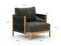 Zavelli Convivia lounge tuinstoel