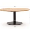 Zavelli Cuore ø 150cm low dining tuinset 5-delig