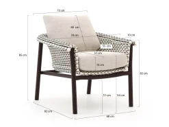 Zavelli Cuore dining tuinstoel