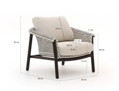 Zavelli Cuore low dining tuinstoel