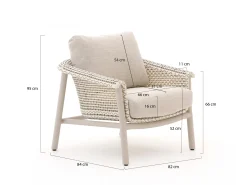 Zavelli Cuore low dining tuinstoel