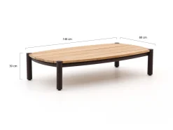 Zavelli lounge tuintafel 140x80x30cm t.b.v. Cuore/Divina