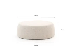 Zavelli Soffice lounge tuintafel ø97cm (h: 32cm)