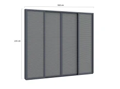 Zonwerende schuifdeuren 300x235cm t.b.v. Cedrino Pergola
